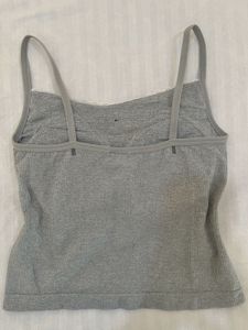 Grey Lace Top/cami with built in bra