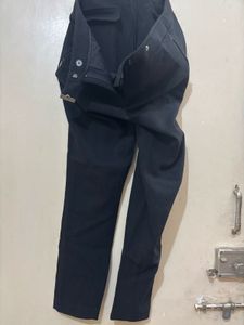 Black Straight Fit Pants