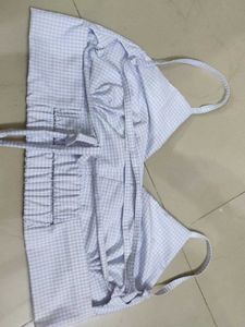 Women’s Gingham Check Tie-Back Bralette | Stylish