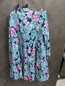 Vibrant Floral Print Mini Dress