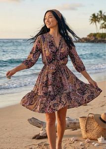 Boho Paisley Print Dress 🥰