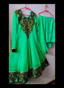 Beautiful Green Anarkali Suit 💚