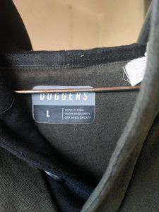 Olive Green Plain Hoodie