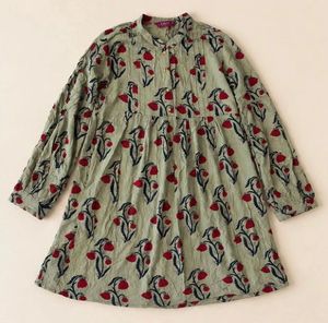 Pretty Floral Print Dress Top