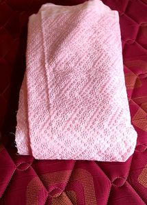 Baby Pink Chikankari Fabric