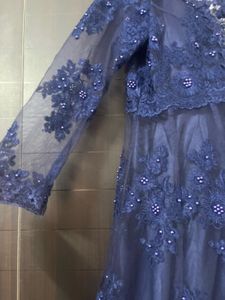 Stunning Gown With Heavy Embroidery &amp; Pearl
