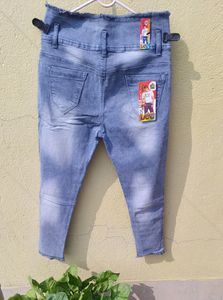 stretchable High Waist jeans Women. 1 Piece