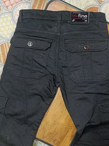 Stylish Black In-Finite Cargo Pants