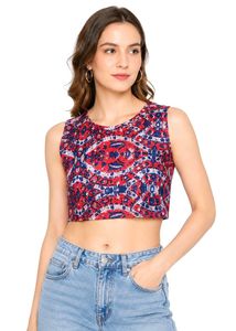 Boho Print Crop Top