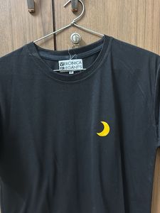 Black Tee - Crescent Moon