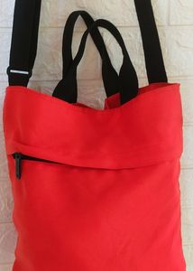 Bright Red Tote Bag