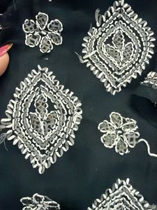 Elegant Black Chikankari Kurta