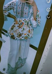 Designer Kurta Set with Palazzo Pants