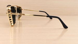 Stylish Gold Frame Square Sunglasses