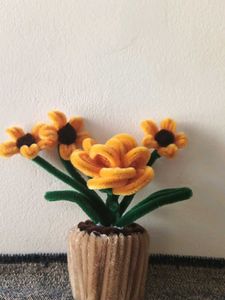 Handmade Pipe Cleaner Flower Pot