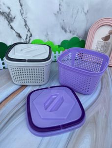 Set of 4 Storage Baskets with Lids (Mini)