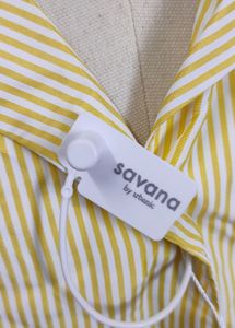 Savana stripped butter yellow dress