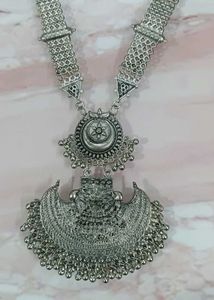 Combo of Oxidized Necklace Set and Hair Bun