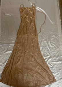 Sparkling Champagne Maxi Dress