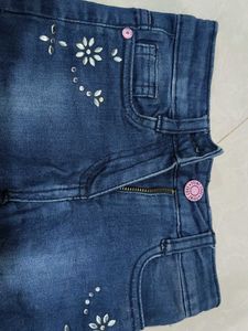 Sparkling Denim Shorts for Girls