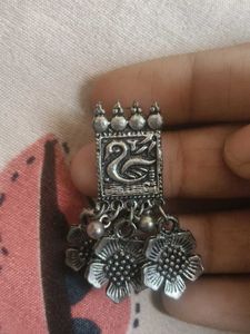Oxidized Silver Choker Necklace