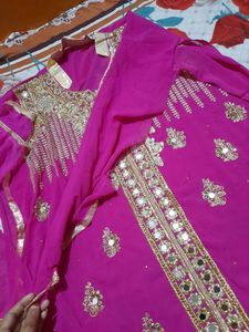 PINK KOLAR  LONG BRIDAL DRESS