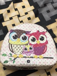 Pink Makeup Train Case with Mirror