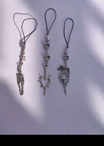 Gothic Silver Phone Charms