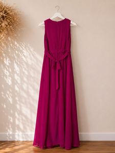 Elegant Magenta Maxi Dress