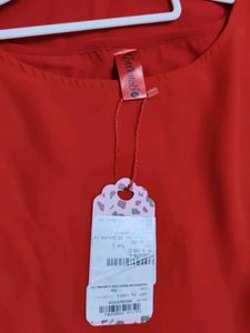 Red Kurta with Sequin Embellishment