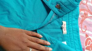 Teal Casual Shorts