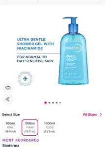 Bioderma Shower Gel with Niacinamide