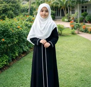 Elegant Abaya Gown with Hijab