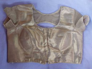 Women Freesize Golden Metallic Blouse