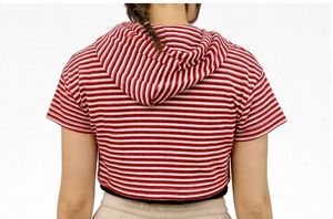 Cute Striped Smiley Crop Top