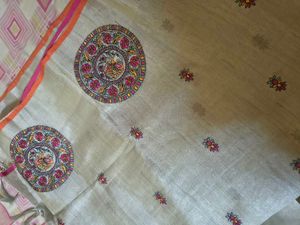Elegant Embroidered Silk Saree