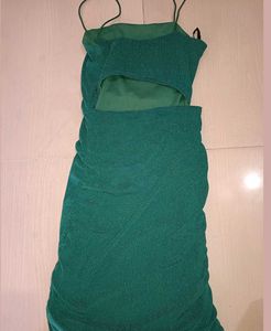 Sparkly Ruched Bodycon Dress