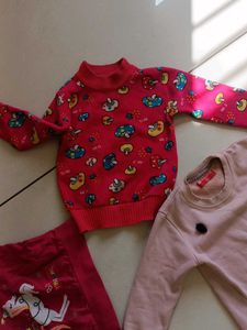 Bundle of Girls' Sweaters and Pants