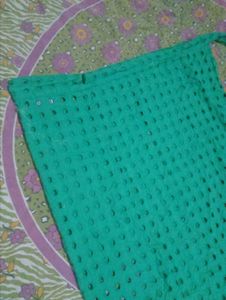 Elegant Green Cotton skirt