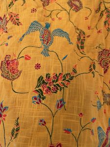 Yellow Floral Print Kurta