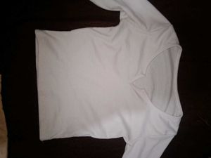 Basic White Long Sleeve Top and Short pant