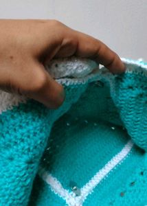 Crocheted Butterfly Crossbody Bag