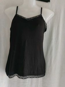 Black Lace Trim Camisole