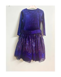 Sparkly Blue Velvet limited edition Dress