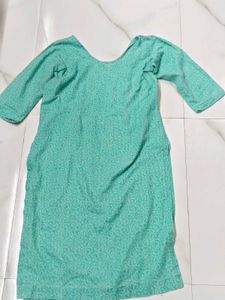Teal Printed salwar suite