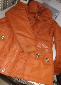 Stylish Orange Puffer Jacket