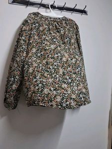 Floral Print Long Sleeve Blouse