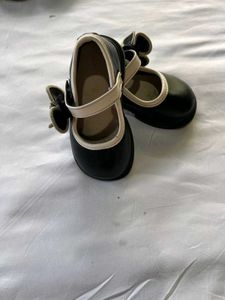 Cute Black Mary Jane Shoes with Bows