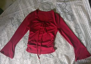 Chic Long Sleeve V-Neck Top