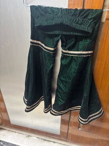 Embroidered Green Kurta